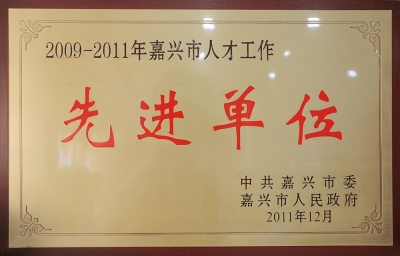 2009-2011年嘉兴市人才事情先进单位